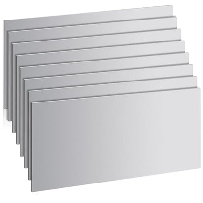 8 Pcs 20 Gauge Steel Sheet Metal 12" x 6" Cold Rolled Steel Plate