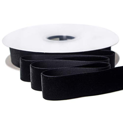 Polyester Black Velvet Ribbon (30 Foot)