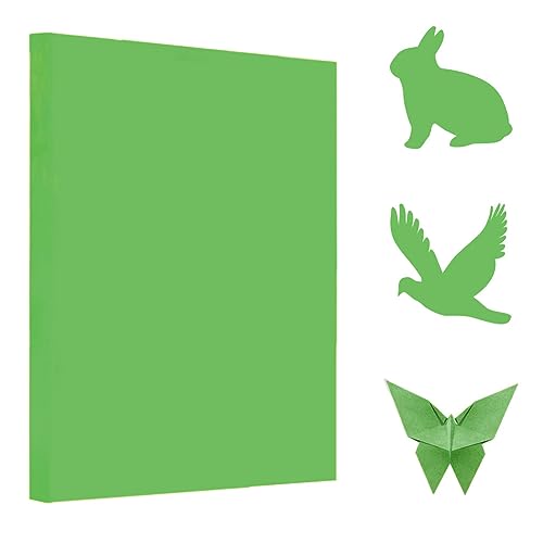 A4 Origami Paper Green 100 Sheets (100 Count)