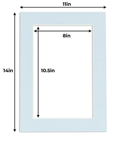 11x14 Mat for 8.5x11 Photo (10 Count)
