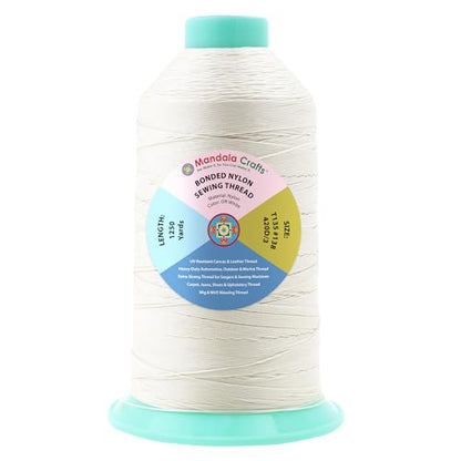 Size 138 420D T135 Off White Bonded Nylon Thread (3750 Foot)