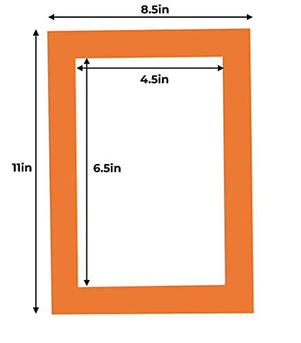 5x7 Mat for 8.5x11 Frame (10 Count)