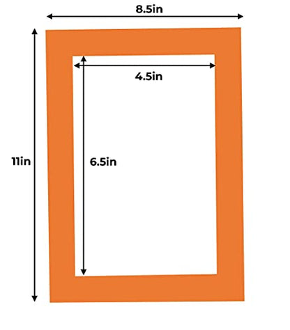 5x7 Mat for 8.5x11 Frame (100 Count)