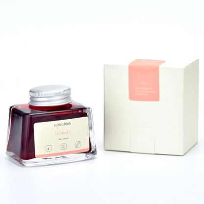 Hongdian Fountain Pen Bottled Ink Coral Color