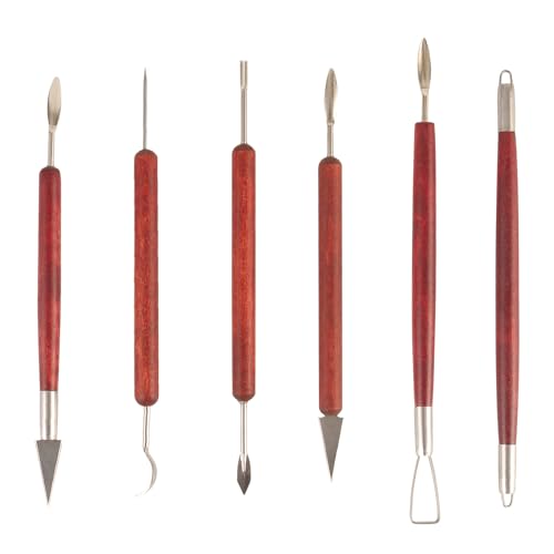 Double Ended Clay Sculpting Tools Set (6 Count)
