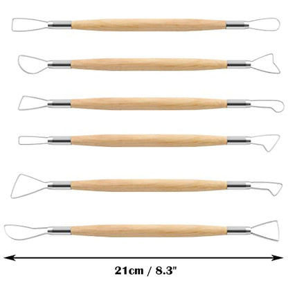 6pcs Double Sided Clay Sculpting Tools