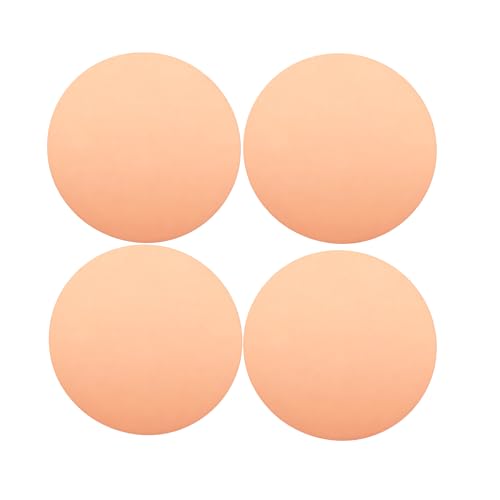 4 Pcs 99.9% Pure Round Copper Sheet Metal