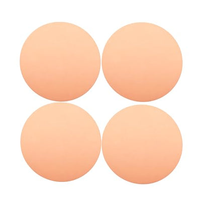 4 Pcs 99.9% Pure Round Copper Sheet Metal