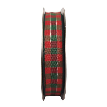 Christmas Ribbon Gingham Checkered Ribbon 25 Yards Plaid Ribbon for Christmas Crafts