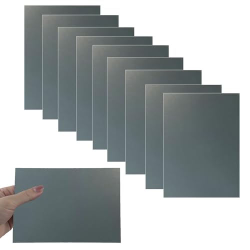 10Pcs Gray Anodized Aluminum Sheet 5" x 7" x 1 (10 Count)