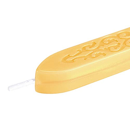 5Pcs Gold Sealing Wax Sticks with Wicks for Wax Seal Stamp (5 Count)