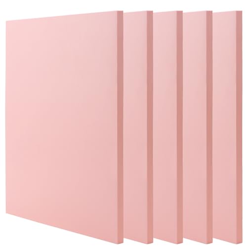 5 PCS Pink A4 Rubber Carving Blocks (5 Count)