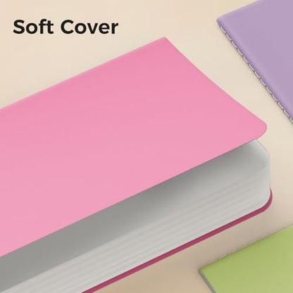 Large Colorful Blank Notebook Journals Bulk with Thick Unlined Paper (12 Count)