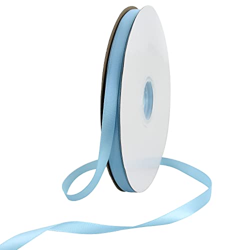 100yds 3 8 Inch Light Blue Satin Ribbon for Craft Gifts Wrapping (300 Foot)