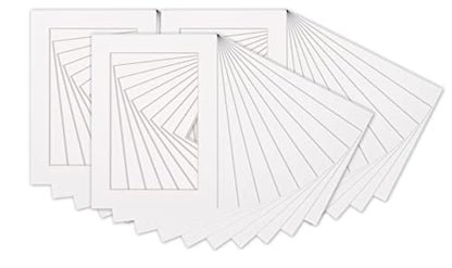 5x7 Mat for 8.5x11 Frame (25 Count)