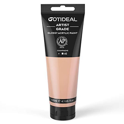 Acrylic Paint Champagne Flesh Tubes (4.1 Fl Oz)