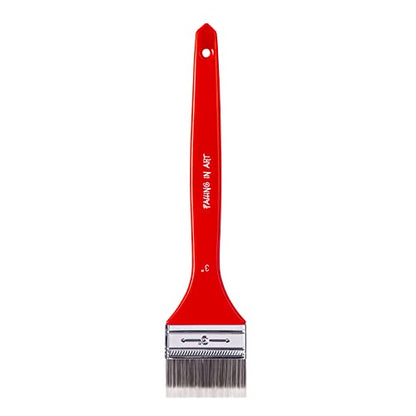 Flat Paddle Paint Brush Set with Long Handle (10 Count)