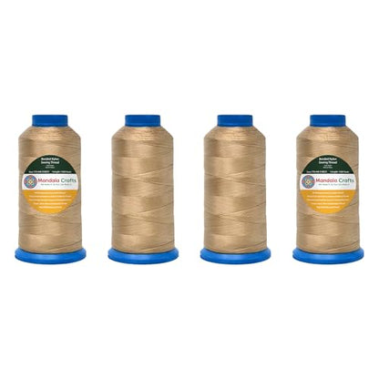 Size 69 210D T70 Khaki Combo Bonded Nylon Thread (18000 Foot)