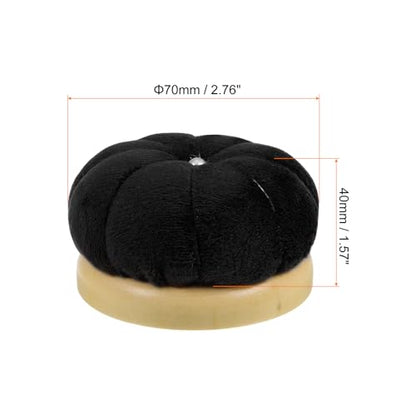 Wooden Base Needle Pincushions Japanese Style Pin Cushions Round Pin Cushion Needle Holder for Sewing Quilting Needlework DIY Crafts