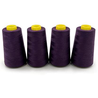 4 Cones of 3000 Yards Each Spool Thread for All Purpose (36000 Foot)