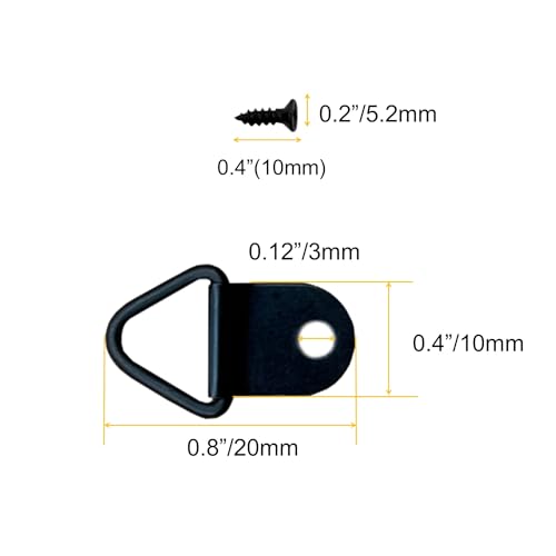100 Pack Small Metal Triangle Ring Picture Hangers (100 Count)