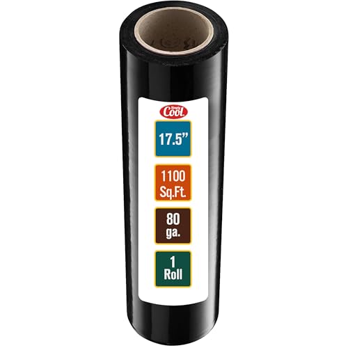 Stretch Wrap 17.5 Inch 80 Gauge Shrink Wrap Black