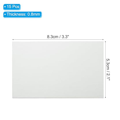 2.1x3.3 Inch Anodized Aluminum Sheet Metal (15 Count)