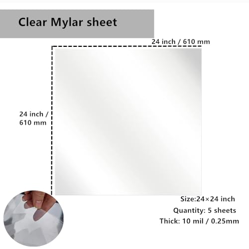 Transparent Blank Mylar Stencil Sheets for Cutting