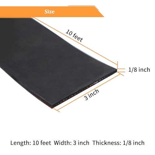 Adhesive Reinforced Solid Rubber Sheets (10 Foot)
