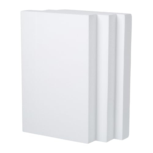 17x11x2in Craft Foam Blocks 3 Pack Styrofoam Sheets for Art Project
