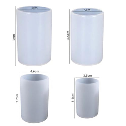 4 Pack Round Candle Resin & Chocolate Silicone Mold
