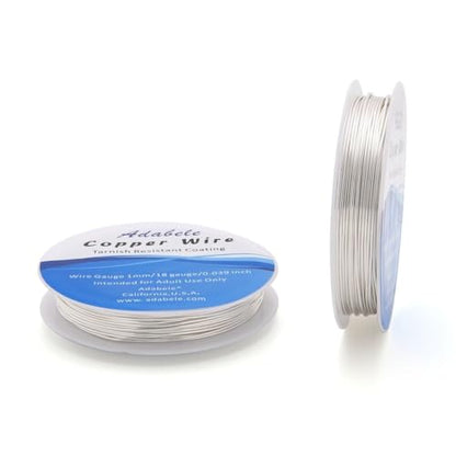 32 Feet Tarnish Resistant Silver Jewelry Copper Wire 1mm
