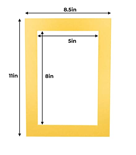 5.5x8.5 Mat for 8.5x11 Frame