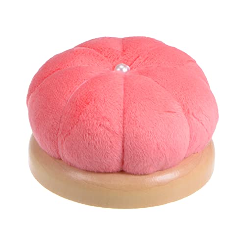 Wooden Base Needle Pincushions Pin Cushions Watermelon Red