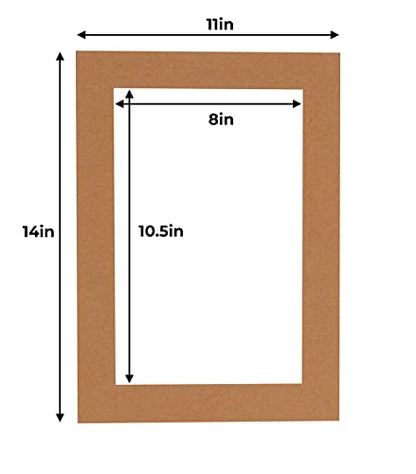 11x14 Mat for 8.5x11 Photo (25 Count)