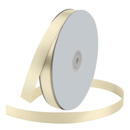 5 8" x 100 Yards Ivory Satin Ribbon Crafts Gift Wrapping