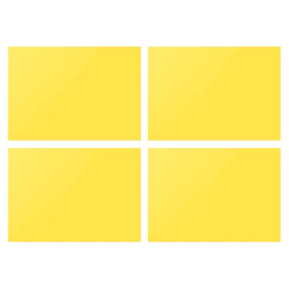 4Pcs Correction Gel Light Filter Overlay Transparent Plastic PVC Sheets Yellow for Photo