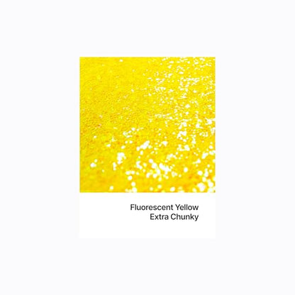 Resin Glitter Fluorescent Yellow 100g Extra Chunky (3.5274 Ounce)