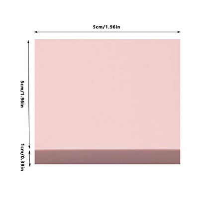8 Pcs 2"x2" Pink Rubber Carving Blocks for Stamp Soft Rubber Crafts (8 Count)