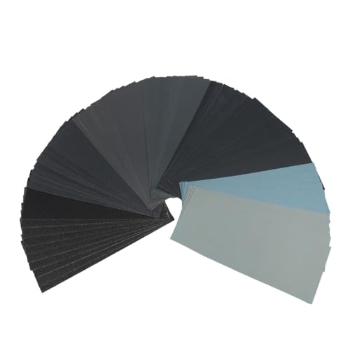 60Pcs of 9x3.6 Inch 8 Grit Mixed Packing Wet and Dry Sandpaper (60 Count)