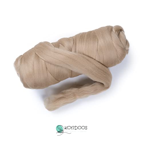 Colored Natural Wool roving