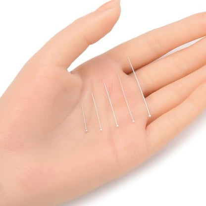 50pcs Adabele Real Sterling Silver Ball Head Pins 30mm (50 Count)