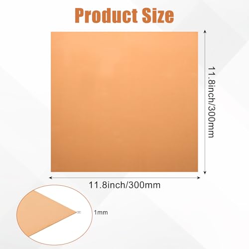 Pure Copper Sheet 12”x 12”x 0.04”
