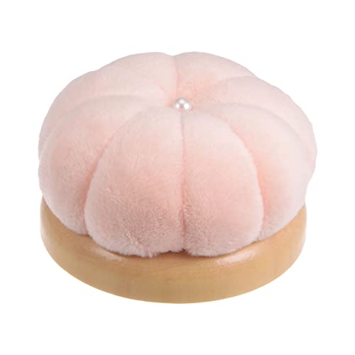 Wooden Base Needle Pincushions Pin Cushions Light Pink