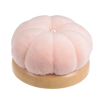 Wooden Base Needle Pincushions Pin Cushions Light Pink