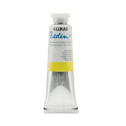 Berlin Pro Artists Water Mixable Oil Paint 37 ml Tube Primary Yellow