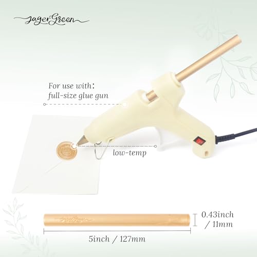8 Pcs 11mm Gold Glue Gun Wax Seal Sticks for Envelopes Seal (8 Count)