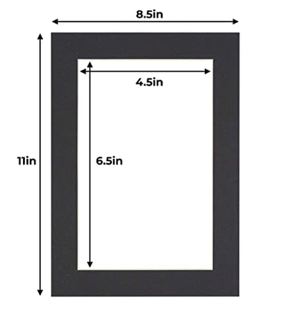 5x7 Mat for 8.5x11 Frame