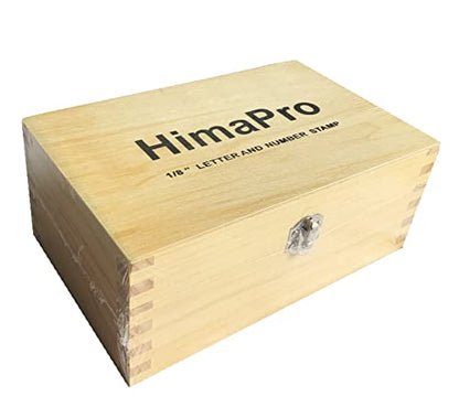 Letter and Number Stamp Set 36pcs 40Cr Alloy Steel Metal Stamp Number & Letter Punch Set in a Wooden case