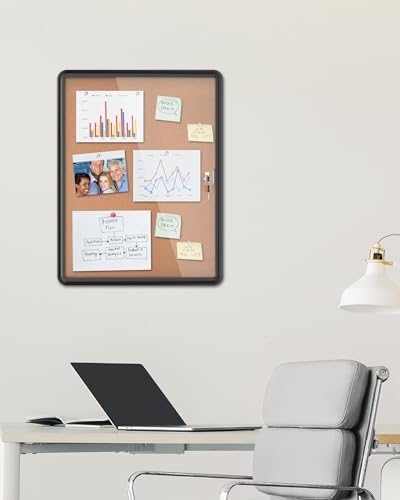 26"x20" Enclosed Bulletin Board